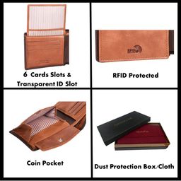 Sassora Unisex Leather Two Fold Wallet image 2