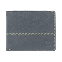 Kara Men Navy Blue Solid Leather Two Fold Wallet-image-27