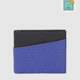 Calvin Klein Men Printed Leather Two Fold Wallet-1