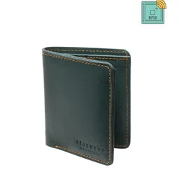 Teakwood Leathers Men Green Solid Leather Two Fold Wallet-41
