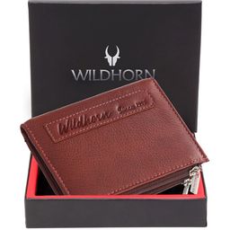 WildHorn Men Brown Solid Leather Two Fold Wallet-image-79