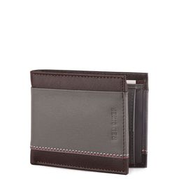 Red Chief Men Grey Colourblocked Leather Two Fold Wallet-0