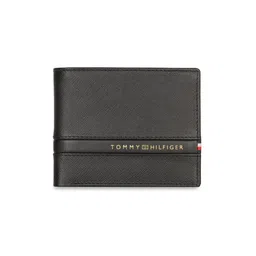 Tommy Hilfiger Brand Logo Printed Leather Two Fold Wallet-14