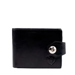 Keviv Men Black Leather Two Fold Wallet-image-72