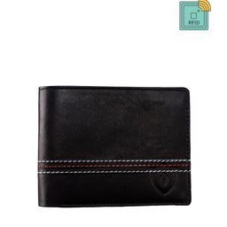 Keviv Men Black Leather Two Fold Wallet-image-93