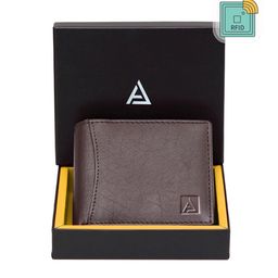 AVOLT Men Brown Leather Two Fold Wallet-image-18
