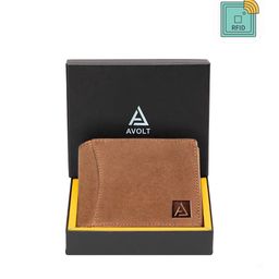AVOLT Men Brown Leather Two Fold Wallet-image-131