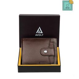 AVOLT Men Brown Leather Two Fold Wallet-image-105