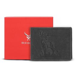 REDHORNS Men Animal Printed Leather Two Fold Wallet-19