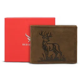 REDHORNS Men Animal Printed Leather Two Fold Wallet-50