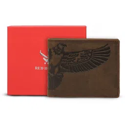 REDHORNS Men Printed Leather Two Fold Wallet-46