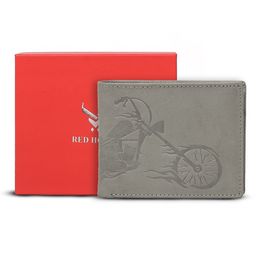 REDHORNS Men Printed Embellished Leather Two Fold Wallet-25