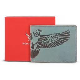 REDHORNS Men Animal Printed Leather Two Fold Wallet-44