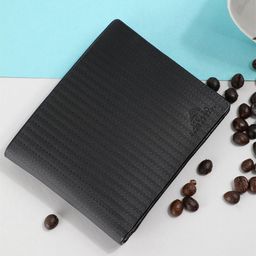 Alvaro Castagnino Men Black Leather Two Fold Wallet-image-91