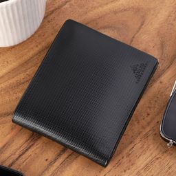 Alvaro Castagnino Men Black Leather Two Fold Wallet-image-87