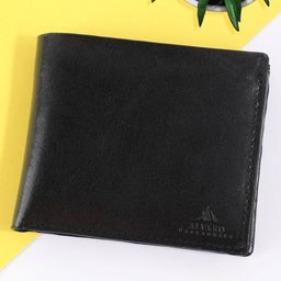 Alvaro Castagnino Men Black Leather Two Fold Wallet-image-106