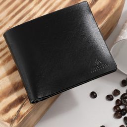 Alvaro Castagnino Men Black Leather Two Fold Wallet-image-89
