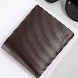 Alvaro Castagnino Men Brown Leather Two Fold Wallet-image-48