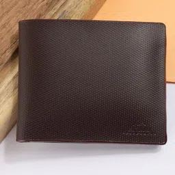 Alvaro Castagnino Men Brown & Black Leather Two Fold Wallet-image-32