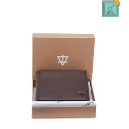 AQUATAN Men Textured Genuine Leather Two Fold RFID Wallet-20