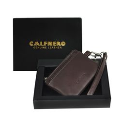 CALFNERO Unisex Leather Zip Around Wallet-26