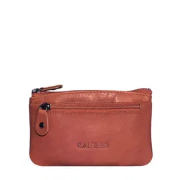 CALFNERO Unisex Leather Zip Around Wallet-39