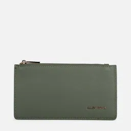 Allen Solly Women Green Solid PU Zip Around Wallet-image-53