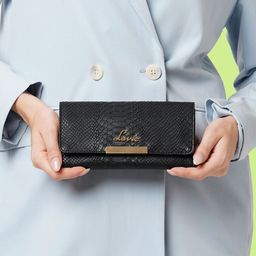 Lavie Women Checked Three Fold Wallet-48