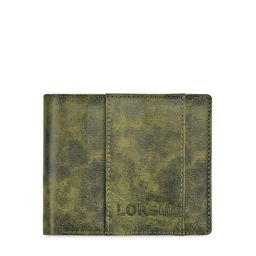 LOREM Men Green Printed Two Fold Wallet image 3