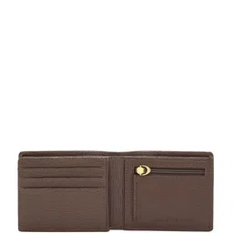 Joe & Mellon Men Geometric Textured Leather Two Fold Wallet image 4