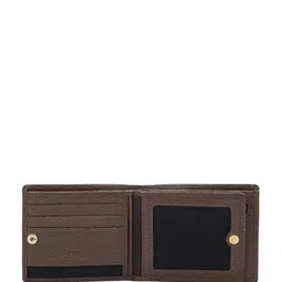 Joe & Mellon Men Geometric Textured Leather Two Fold Wallet image 3
