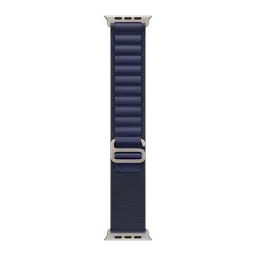 Apple Alpine Titanium, Polyester & Spandex Loop for Apple (44mm / 45mm / 46mm / 49mm, L) (Natural Titanium Finish, Navy)-image-70