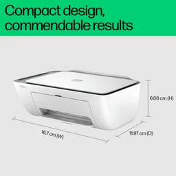 HP DeskJet Ink Advantage 2876 All in One Wi-Fi Inkjet Printer with Icon LCD Display (Simple Setup Smart App, Cement) image 4