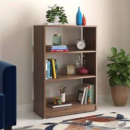 urban ladder Megan Engineered Wood Bookshelf in Classic Walnut Finish-picture-43