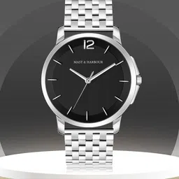 Mast & Harbour Men Black Textured Dial & Analogue Watch MH-4706-Blue-image-85
