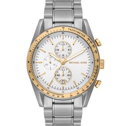 Michael Kors Men Dial & Stainless Steel Bracelet Style Straps Analogue Watch MK9112-43