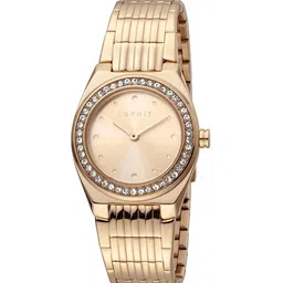 ESPRIT Women Brass Dial & Stainless Steel Straps Embellished Analogue Watch ES1L148M0075-image-59