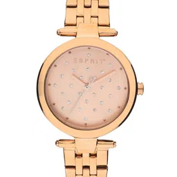 ESPRIT Women Brass Dial & Stainless Steel Straps Embellished Analogue Watch ES1L167M0095-image-60
