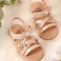 KICKS & CRAWL Girls  Embellished Butterfly Flats-56