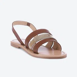 Biba Women Brown Solid Open Toe Flats-image-31