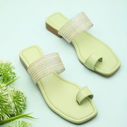 Longwalk Striped One Toe Flats-image-19