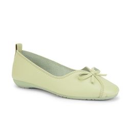 SALARIO Mint Green Solid Ballerinas-image-67