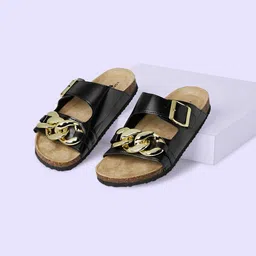 Forever Glam by Pantaloons Embellished Open Toe Flats-15