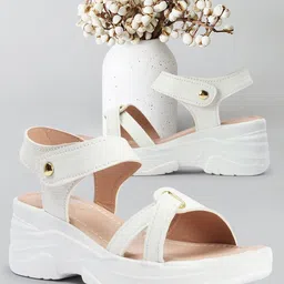 VENDOZ Open Toe Casual Wedges-23