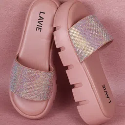 Lavie Glitter Bling Open Toe Heels-40