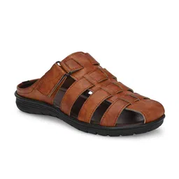 Azzaro Black Velcro Comfort Sandals-image-66