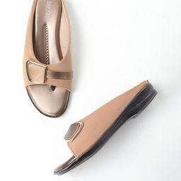 SAPATOS Women Beige Open Toe Flats-image-57