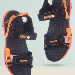 Sparx Kids Textured Sports Sandals With Velcro Closure-image-69