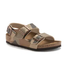 Birkenstock Milano Boys Printed Narrow Width With Ankle Strap Sandals-image-26