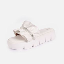 Lavie Embellished Open Toe Flatform Heels-15